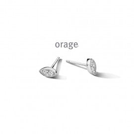 Boucle d'oreilles argent Orage O3266