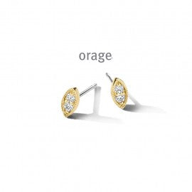 Boucle d'oreilles plaqué or Orage O3267