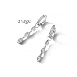 Boucle d'oreilles argent Orage O3269