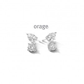Boucle d'oreilles argent Orage O3272