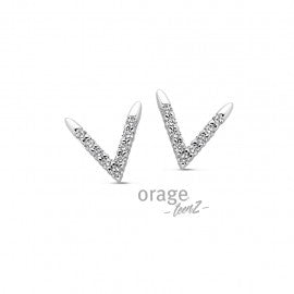 Boucle d'oreilles argent Orage T689