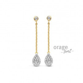 Boucle d'oreilles plaqué or T462
