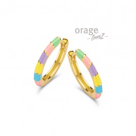 Boucle d'oreilles plaqué or T522