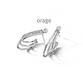 Boucle d'oreilles argent Orage O/3975