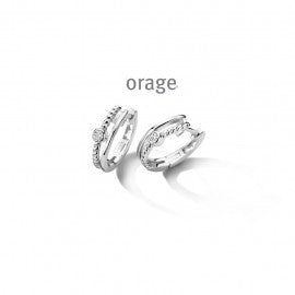 Boucle d'oreilles argent Orage O4768