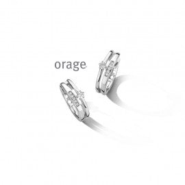 Boucle d'oreilles argent Orage O4769