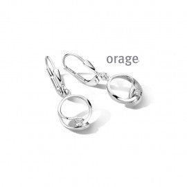 Boucle d'oreilles argent Orage O4949