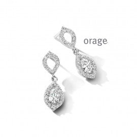 Boucle d'oreilles argent Orage O6822