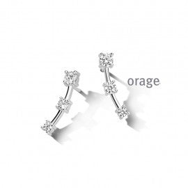 Boucle d'oreilles argent Orage O6828