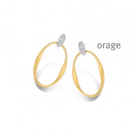 Boucle d'oreilles bicolore O8033