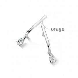 Boucle d'oreilles argent O8038