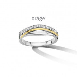 Bague bicolore Orage R9011