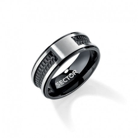 Bague acier Homme Sector