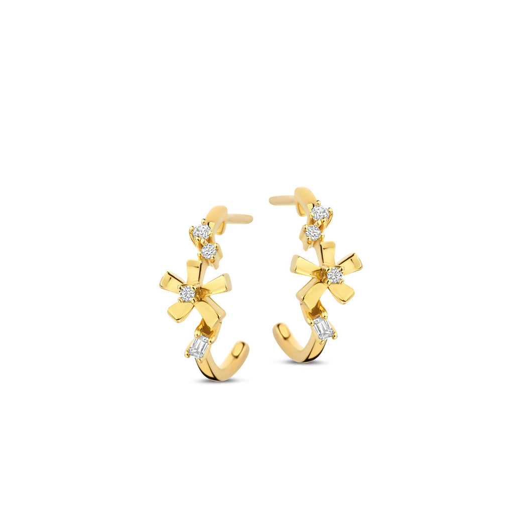 Boucle d'oreilles plaqué or Naiomy N5G56