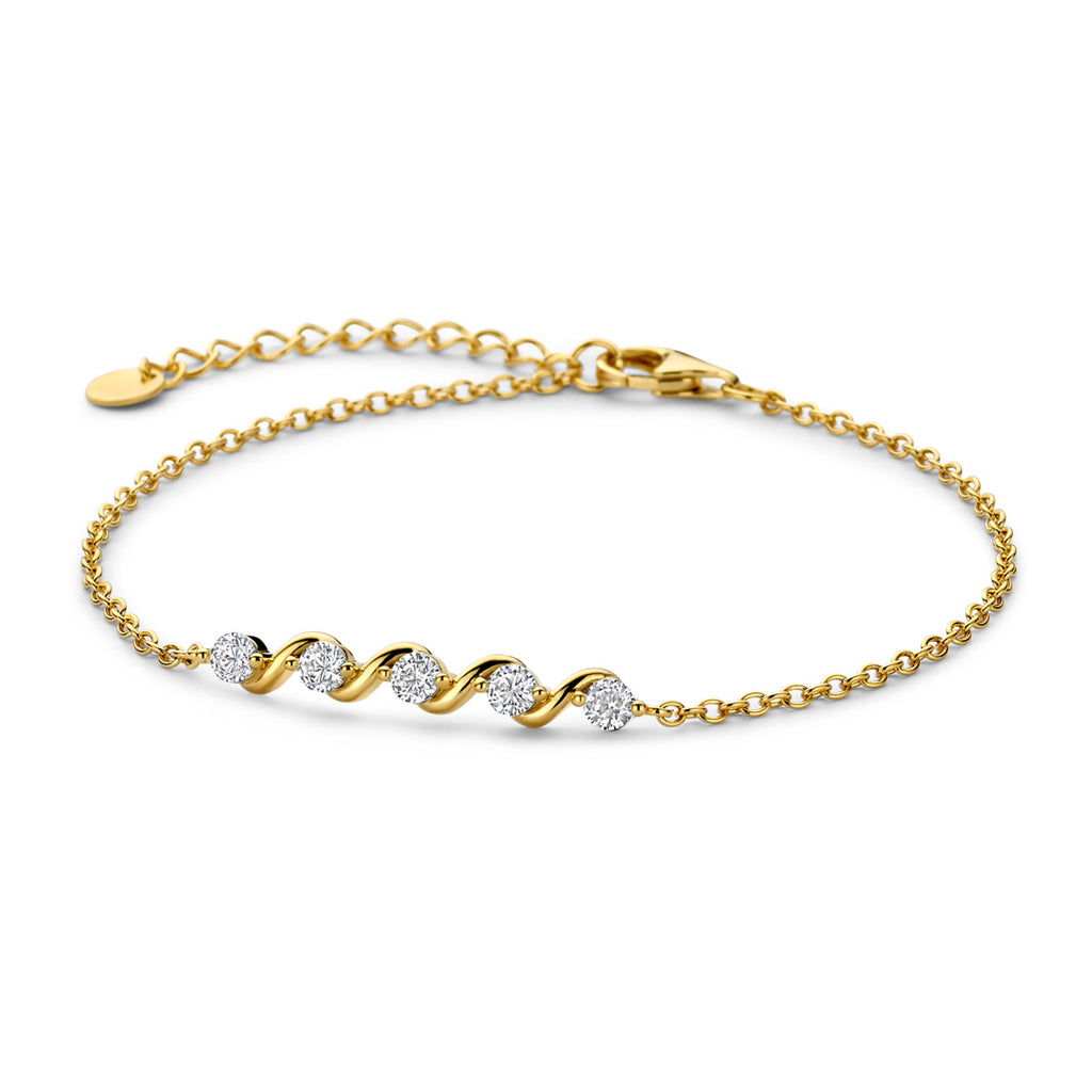 Bracelet plaqué or dame Naiomy N6Q58