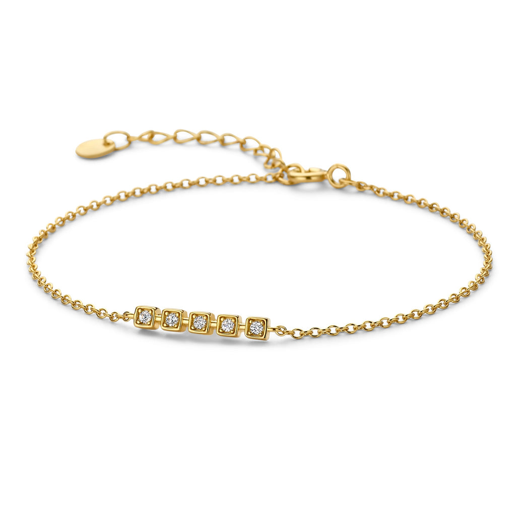 Bracelet plaqué or dame Naiomy N6S70
