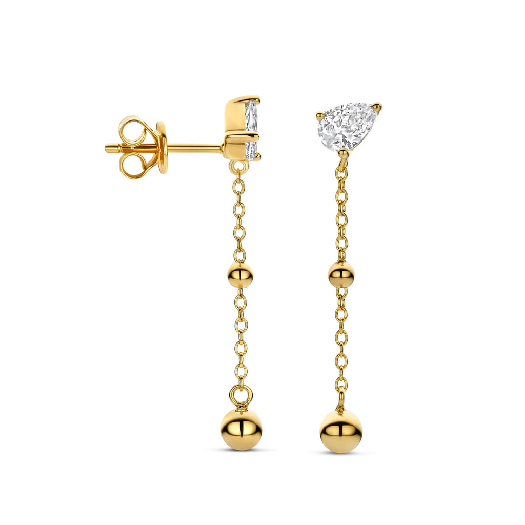 Boucle d'oreilles plaqué or dame Naiomy N6S77