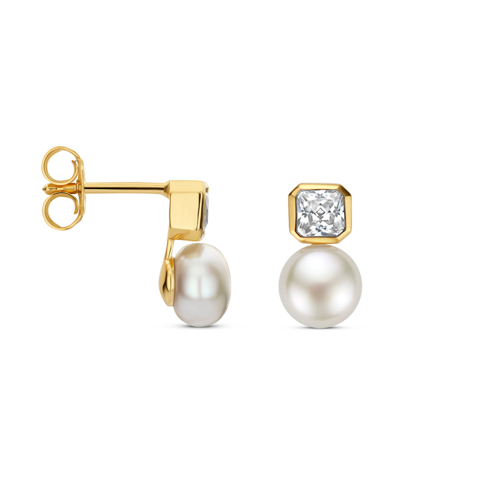 Boucle d'oreilles plaqué or dame Naiomy N6T61