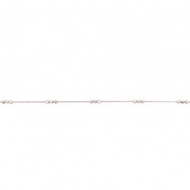 Bracelet de cheville argent Orage A1097