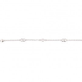 Bracelet cheville argent Orage A1188