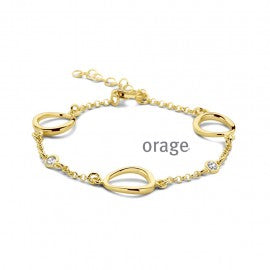 Bracelet plaqué or Orage A3935
