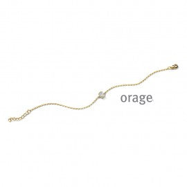 Bracelet plaqué or Dame Orage A3959