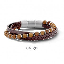 Bracelet acier homme Orage A5414