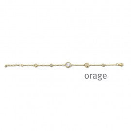 Bracelet plaqué or Orage A6001