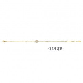 Bracelet plaqué or Orage A6553