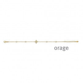 Bracelet plaqué or Orage A6568