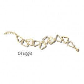 Bracelet plaqué or Orage A6723