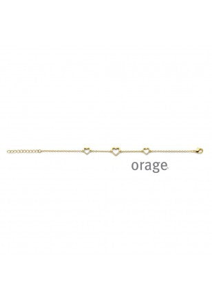 Bracelet plaqué or Orage A6729