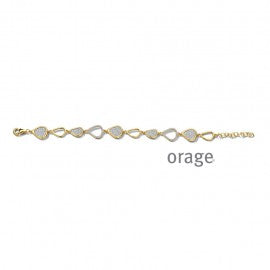 Bracelet plaqué or Dame Orage A6731