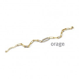 Bracelet plaqué or Dame Orage A6915
