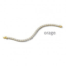 Bracelet plaqué or Orage A7112