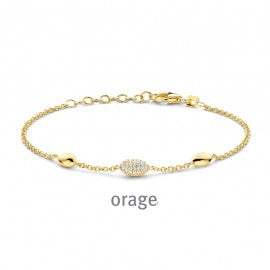 Bracelet plaqué or Orage A7670