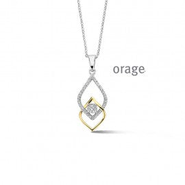 Collier bicolore  Orage K1949