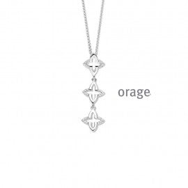Collier argent Orage K1974