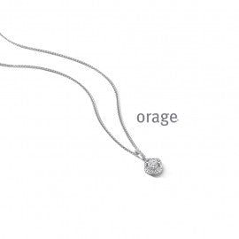 Collier argent Orage K1977