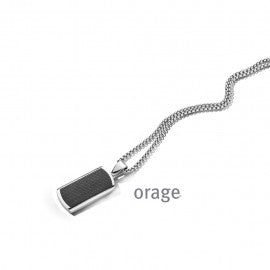 Collier acier homme Orage K2601