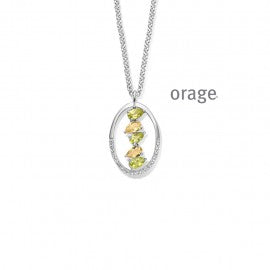 Collier argent Orage K3539