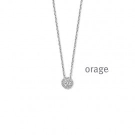 Collier argent Orage K3822