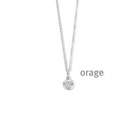 Collier argent Orage K3863