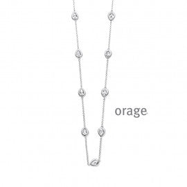 Collier argent Orage K3865