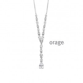 Collier argent Orage K3868