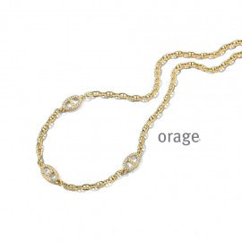Collier plaqué or Dame Orage K3957