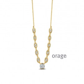 Collier  plaqué or Dame Orage K3959