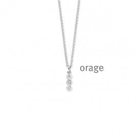 Collier argent Orage K4851