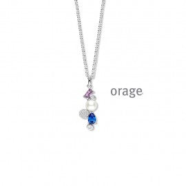 Collier argent Orage K4867