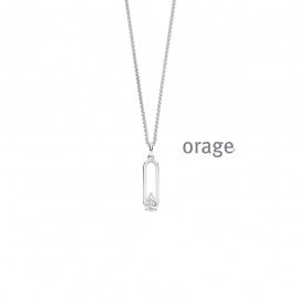 Collier argent Orage K4868